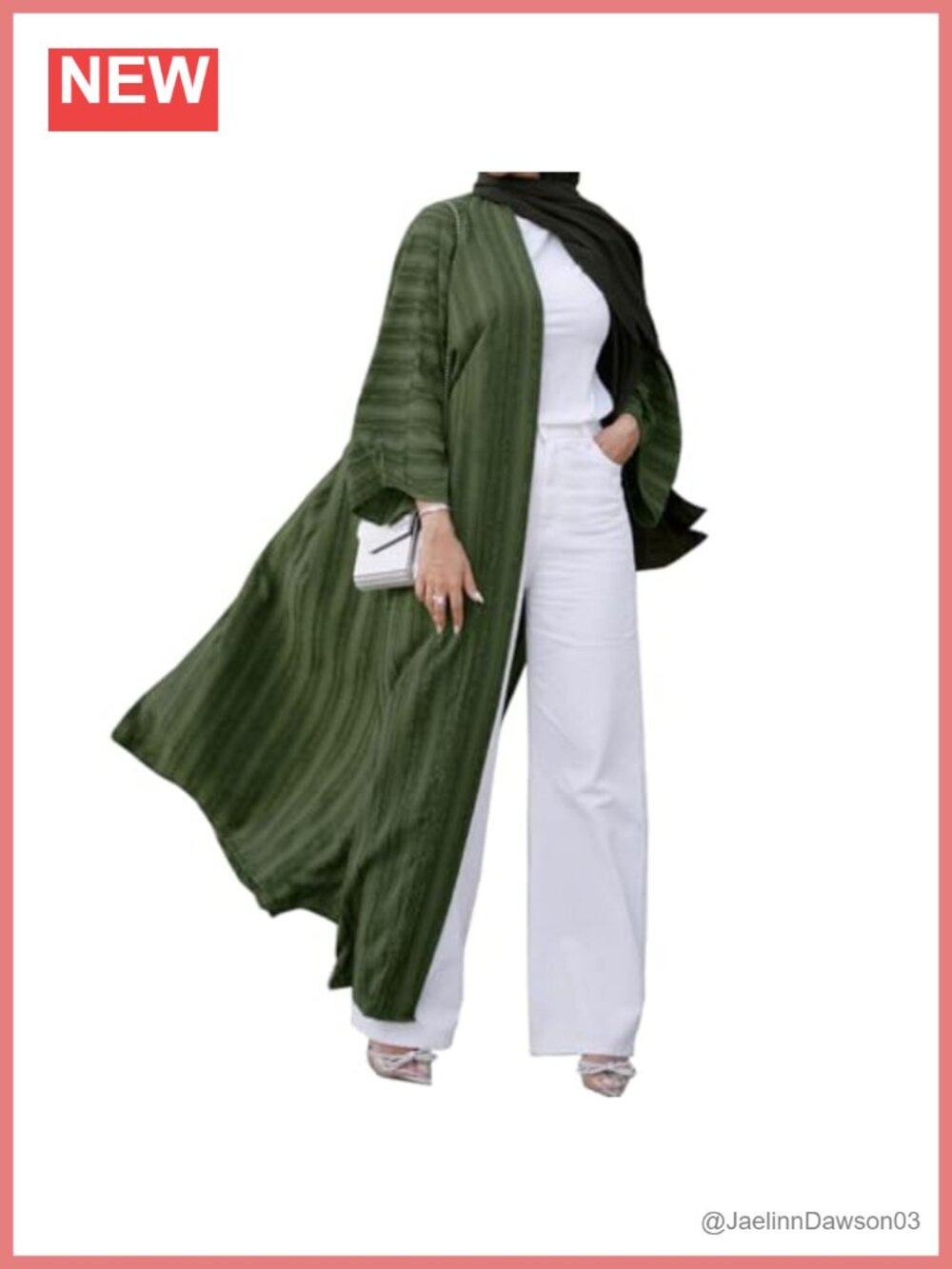 Womens Muslim Abaya Kimono Cardigan Open Front Long Sleeve Modest Robe